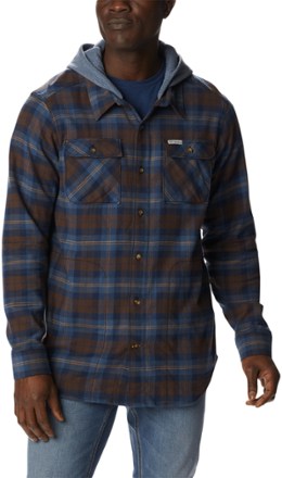 columbia hooded flannel