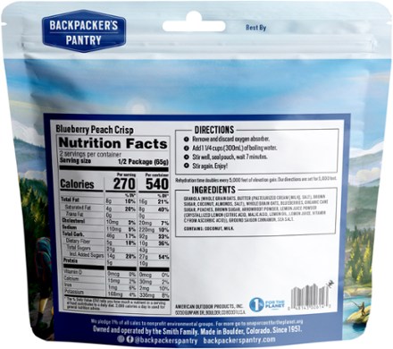 Backpacker's Pantry Blueberry Peach Crisp - 2 Servings 1