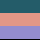 Color: Laguna/Apricot/Thistle