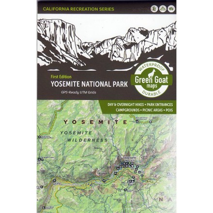 Green Goat Maps Yosemite National Park Map - 1st Edition 0