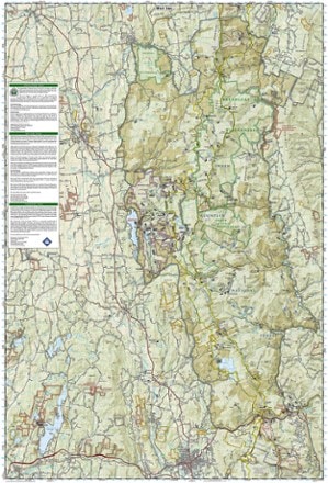 National Geographic Green Mountain National Forest North Topographic Map 2