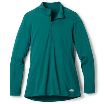 REI Co-op Merino 185 Long-Sleeve Half-Zip Base Layer Top - Women's 0