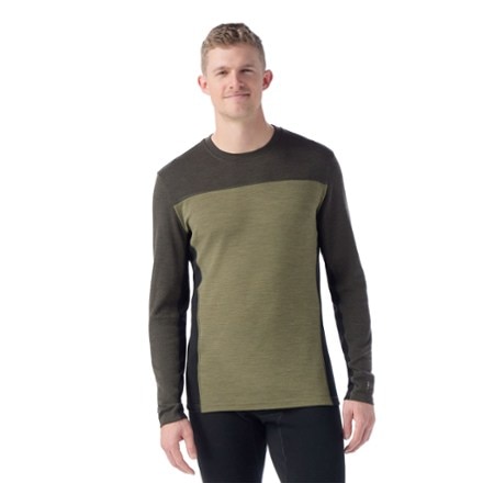 Smartwool Classic Thermal Merino Colorblock Crew Base Layer Top - Men's 1