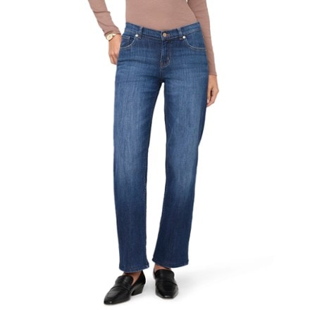 DUER Performance Denim Mid-Rise Straight Jeans - Women's 0
