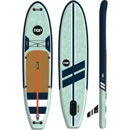 POP Board Co. Yacht Hopper Inflatable Stand Up Paddle Board with Paddle - 11' 1