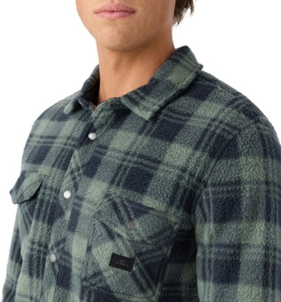 O'Neill Glacier Plaid High-Pile Superfleece Shirt - Men's 3