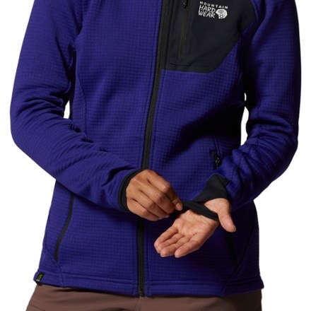 Mountain Hardwear Polartec Power Grid Full-Zip Fleece Hoodie - Women's 4