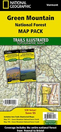 National Geographic Green Mountain National Forest Topographic Map Pack 0