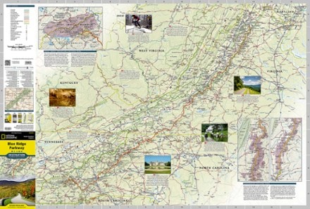 National Geographic Blue Ridge Parkway Destination Map 2