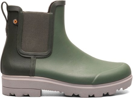 Green chelsea cheap rain boots