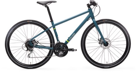 light green co-op fitness hybrid bike