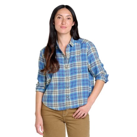 Toad&Co Re-Form Flannel Boxy Long-Sleeve Shirt - Women's 0