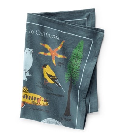 Claudia Pearson Field Guide to California Tea Towel 1