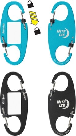 Nite Ize IdentiKey SlideLock Dual Carabiners - Package of 2 1