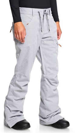 light gray snow pants