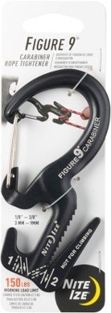 Nite Ize Figure 9 Large Carabiner Rope Tightener - Single 0