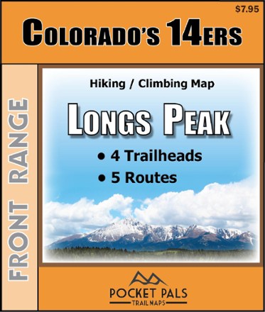 Pocket Pals Trail Maps Colorado 14ers - Longs Peak Trail Map 0