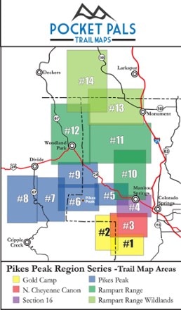 Pocket Pals Trail Maps Pikes Peak Region: Gold Camp Area Trail Map #2 1