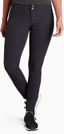 Mid Rise Vegan Suede Skinny Pants