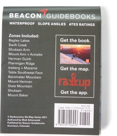 Beacon Guidebooks Backcountry Ski Map: Mount Baker, Washington 1