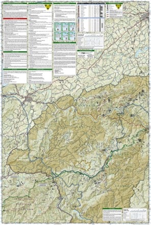 National Geographic Cherokee and Pisgah National Forests Topographic Map 1