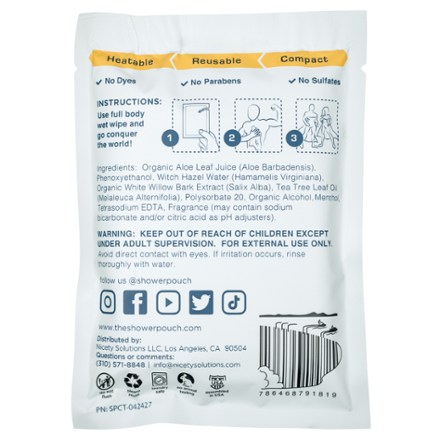 Shower Pouch Gigantic Body Wipe - 2' x 1' 1