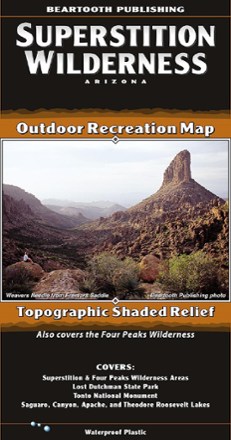 Beartooth Publishing Superstition Wilderness Map 0