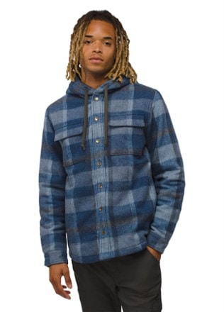 prAna Asgard Hooded Flannel Shirt Jacket - Men's 1