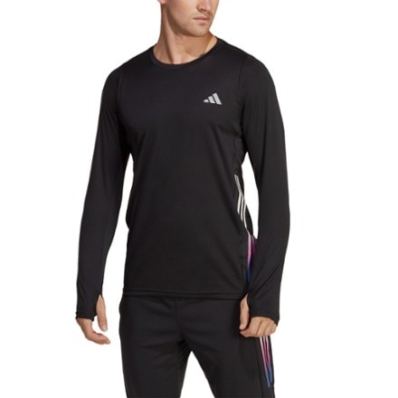 adidas Run Icons 3-Stripes Long-Sleeve T-Shirt - Men's 4