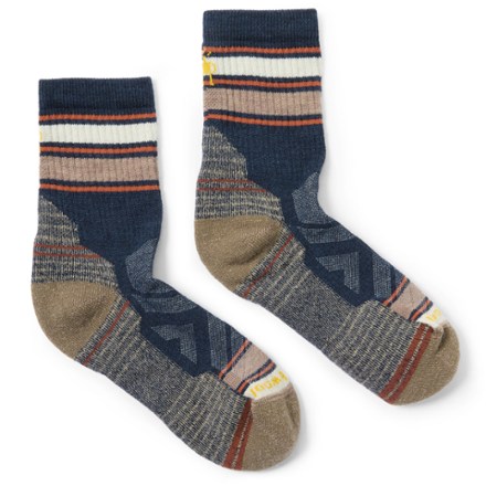 Smartwool Performance Hike Light Cushion Striped Mid Crew Socks - Men's 2