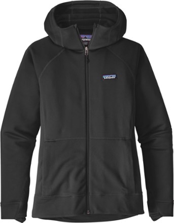 black fleece hoodie women's