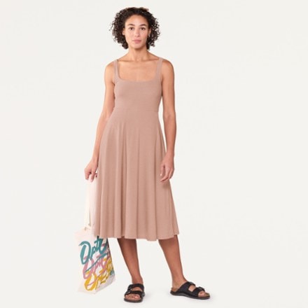 Beyond Yoga Featherweight At The Ready Square Neck Dress 3
