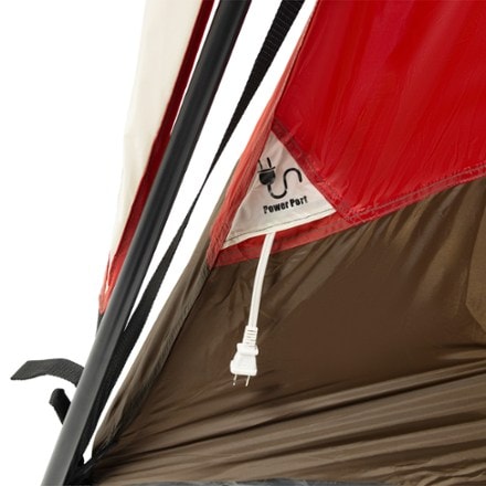Mountain Summit Gear Everywhere 4 Tent BROWN/KHAKI/RED (power cord not included)