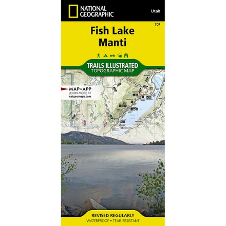 National Geographic Fish Lake Manti Topographic Map 0