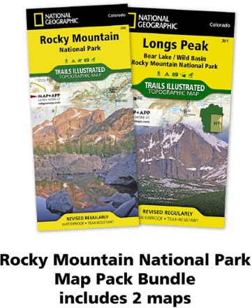 National Geographic Rocky Mountain National Park Topographic Map Pack 1