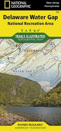 National Geographic Delaware Water Gap Map 0