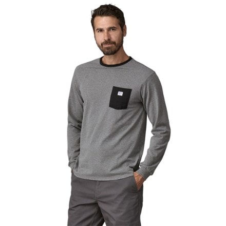 Patagonia Long-Sleeve Shop Sticker Pocket Responsibili-Tee Shirt 1