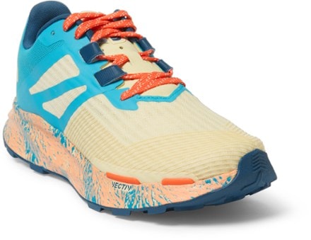 The North Face VECTIV Eminus Trail-Running Shoes - Women's 3/4 view (Tropical Peach/Pear Sorbet)