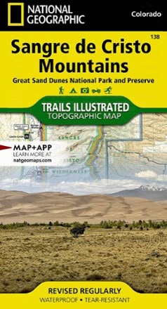 National Geographic Sangre De Cristo Mountains Trail Map 0