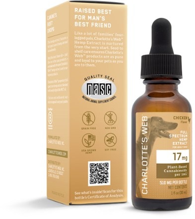 Charlotte's Web Canine 17 mg Full Range Drops - 30 mL 1