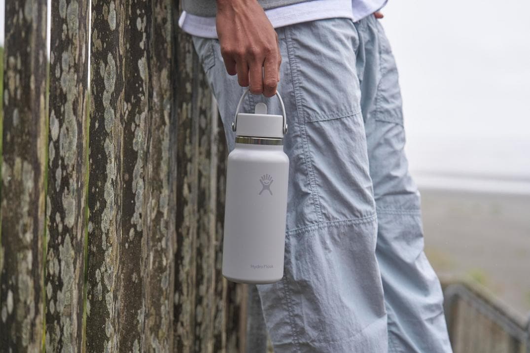 Location Image for Wide-Mouth Vacuum Water Bottle with Flex Straw Cap - 32 fl. oz.