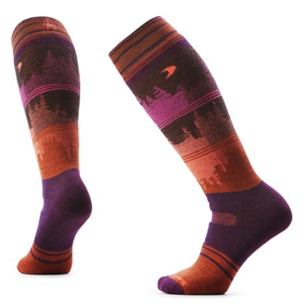 Smartwool Snowboard Full Cushion Twilght Vista Over The Calf Socks - Women's 0