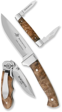 Winchester Limited Edition Burl Wood Knife Set Rei Outlet