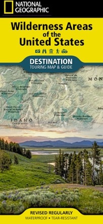 National Geographic Wilderness Areas of the United States Map 0