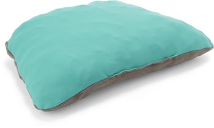 REI Co-op Trailmade Mummy Bag Pillow 3/4 view (Mineral Teal)