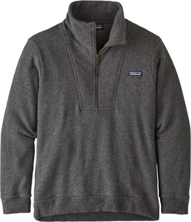 gray fleece pullover