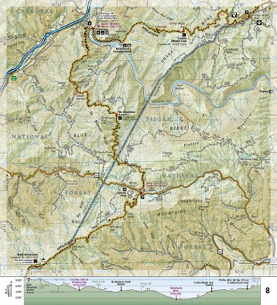 National Geographic Appalachian Trail: Davenport Gap to Damascus Topographic Map Guide 2