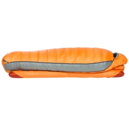 Big Agnes Torchlight EXP 20 Sleeping Bag Side panel open (sleeping pad not included)