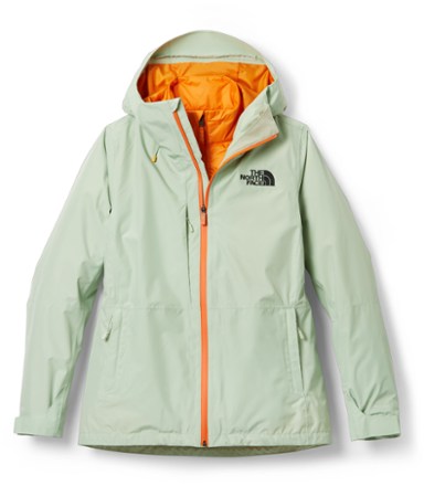 The north face white cheap ski jacket