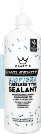 Peaty's Holeshot BioFibre Tubeless Tire Sealant - 1 L 0